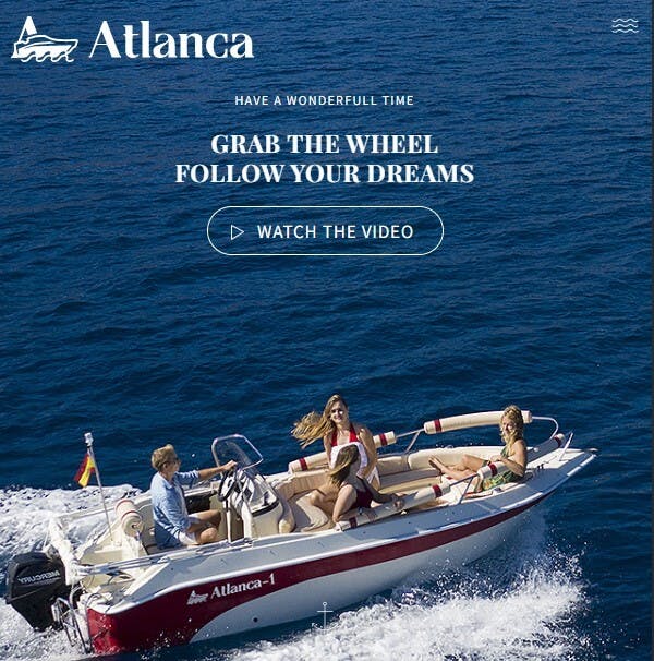 Screenshot of Atlanca website